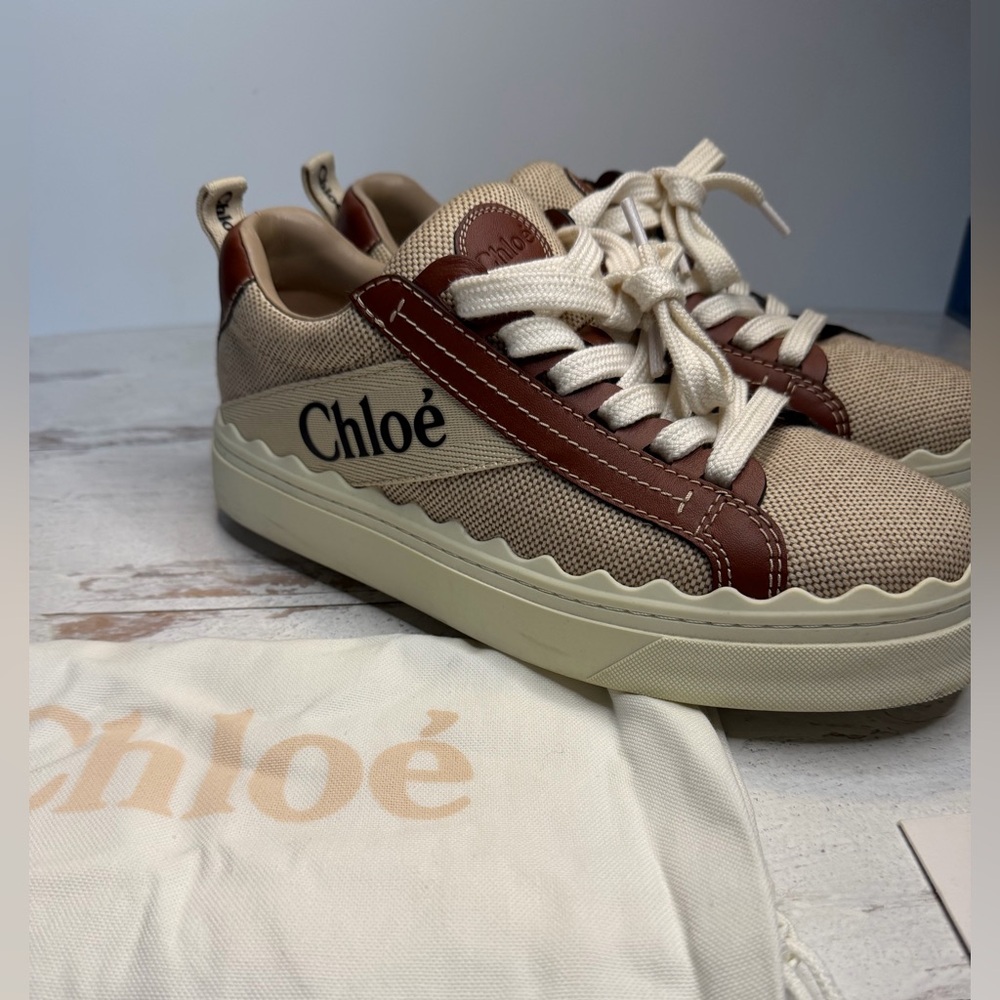 Chloe Lauren low top canvas sneakers